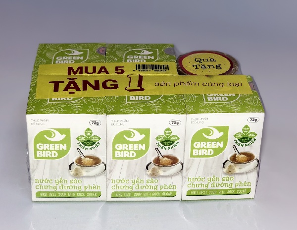 Mua nuoc yen sao chung duong phen khuyen mai mua 5 hu tang 1 hu tai pho Tong Dan
